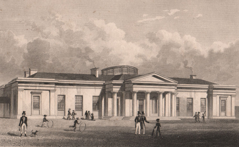 EDINBURGH. The Edinburgh Academy, Henderson Row. SHEPHERD 1833 old print